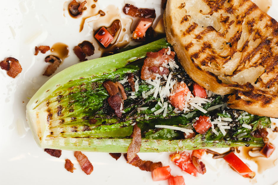Grilled Hearts of Romaine