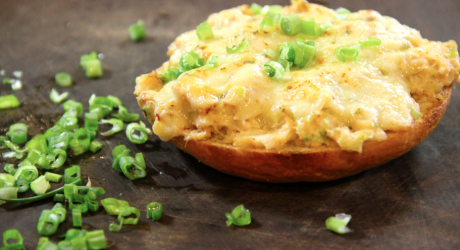 open faced crab sandwich - the sam livecast