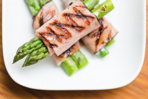 black forest ham wrapped asparagus - the sam livecast