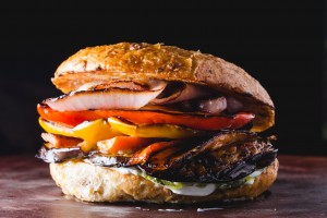 grilled veggie burger - the sam livecast