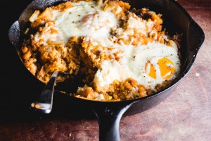 Tamale Hash & Baked Eggs - the sam livecast
