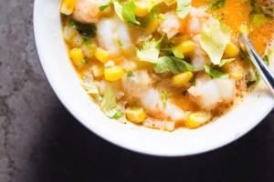shrimp corn chowder - the sam livecast