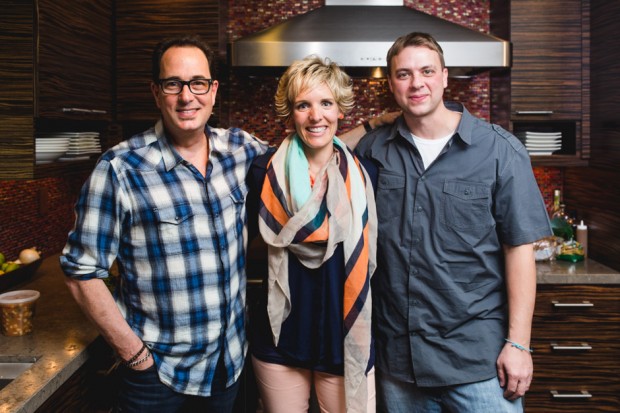 sam and the newly engaged couple - the sam livecast