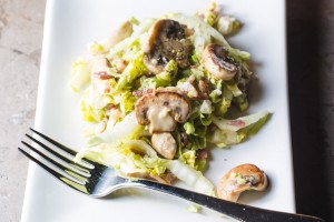 warm cabbage salad - the sam livecast