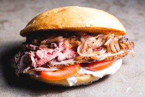 roasted lamb sandwich - the sam livecast