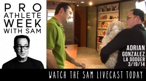 pro athlete week adrian gonzales - the sam livecast