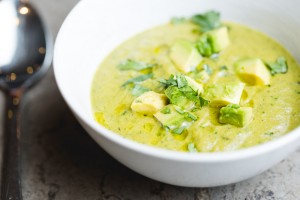 roasted poblano pepper soup - the sam livecast