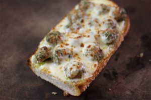 meatball and pesto french bread pizza - the sam livecast
