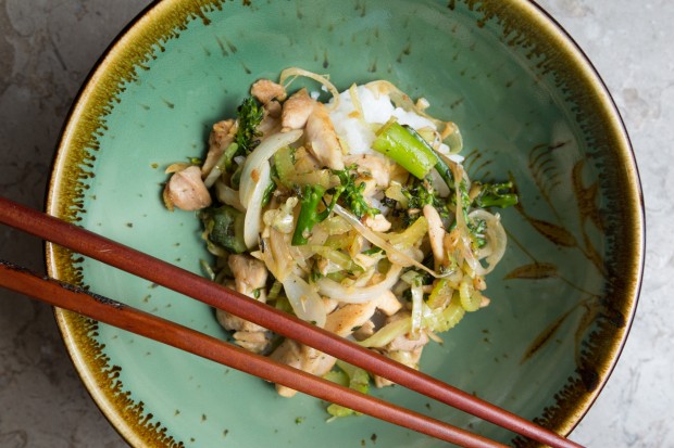 Leftover Celery & Chicken Stir Fry - the sam livecast