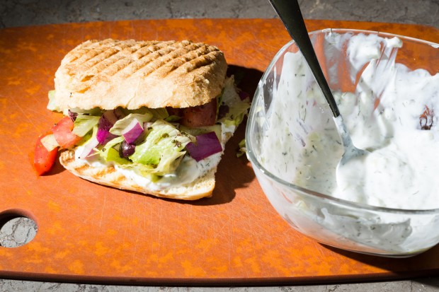 greek salad sandwich 2 - the sam livecast