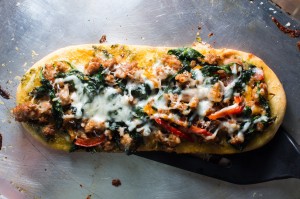 Mixed Pepper & Sausage Flatbread Pizza - the sam livecast