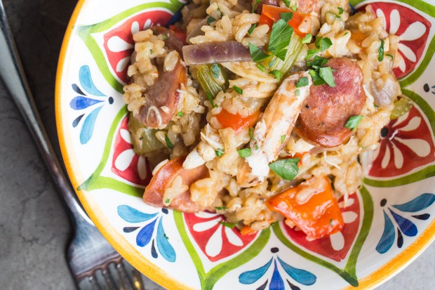 sausage and crab jambalaya - the sam livecast
