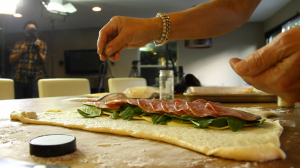 sam and lynn during salami week - the sam livecast