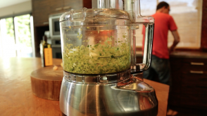 chicken with green onion pesto - the sam livecast