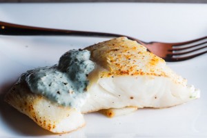 cilantro lime sauce on halibut - the sam livecast