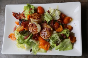 warm scallop salad - the sam livecast