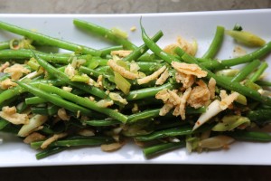 asian green bean salad - the sam livecast