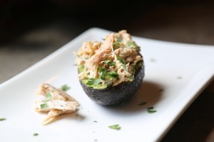 Crab & Avocado Stuffed Avocado - the sam livecast