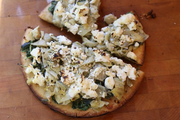 artichoke & feta pizza - the sam livecast