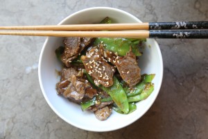 Stir Fried Steak & Snow Peas - the sam livecast