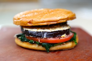 Crispy Eggplant Sandwich - the sam livecast