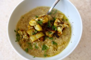 Roasted Cauliflower Soup - the sam livecast