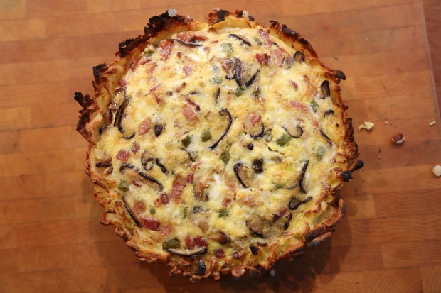 Hash Brown Quiche - the sam livecast