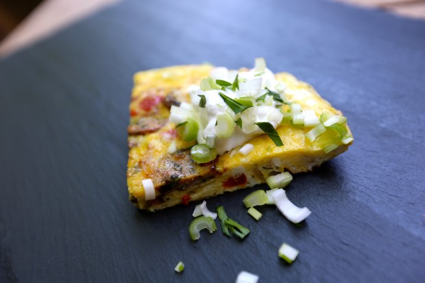 Spinach & Feta Sausage Frittata - the sam livecast