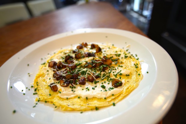 Omelette with Ricotta & Mushrooms - the sam livecast