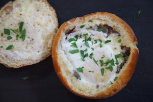 brioche egg bun - the sam livecast