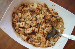 Cinnamon Roll Bread Pudding - the sam livecast