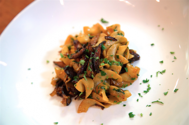 Pasta with Shiitakes & Onion - the sam livecast